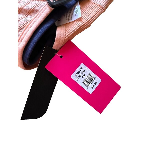 RYKA Women's 2 PACK Sports Bra Adjustable Removable Pads Size S Peach & Navy - Picture 3 of 6